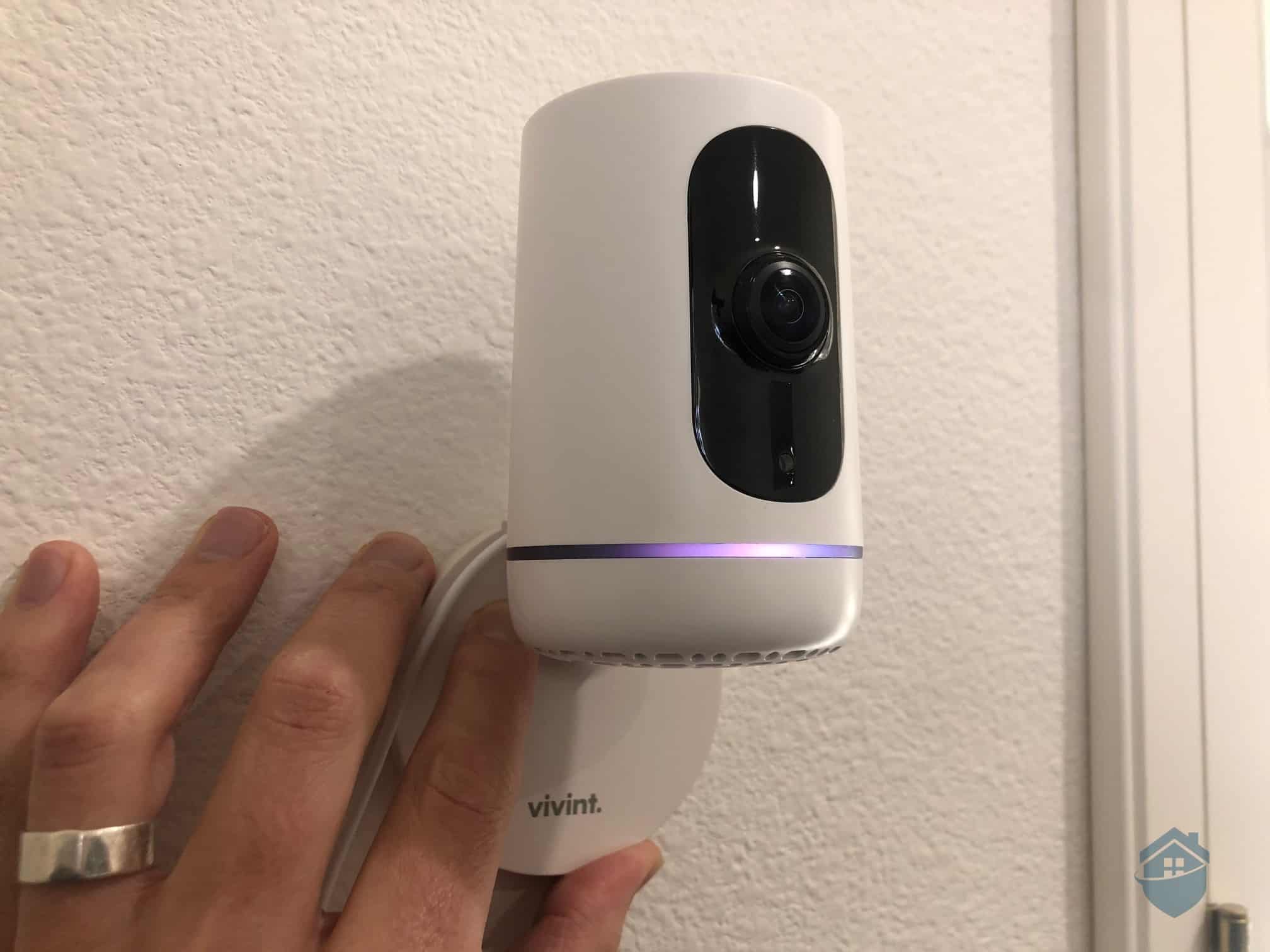 Vivint Ping Camera Mounted on the wall
