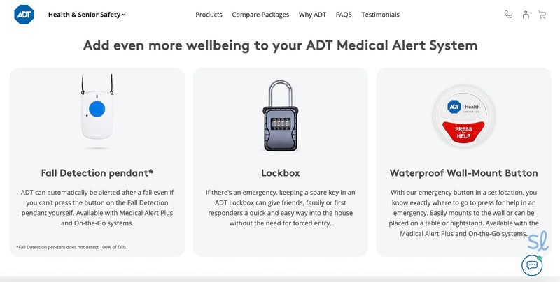 ADT medical alert system add-ons