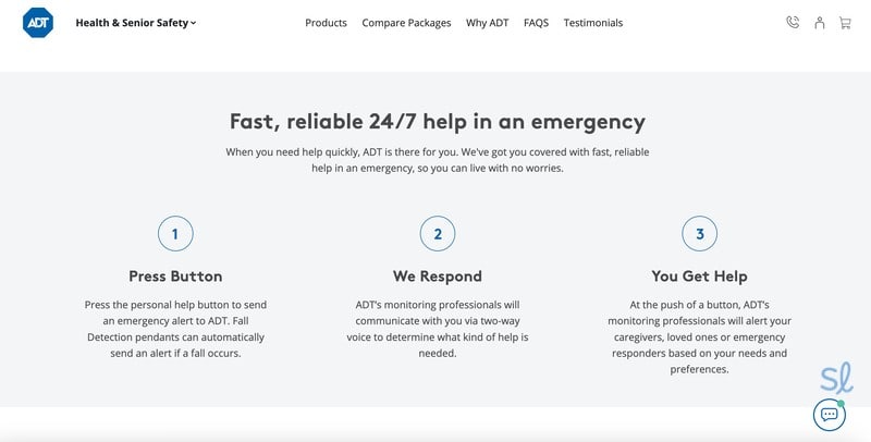 ADT medical alert system emergency services