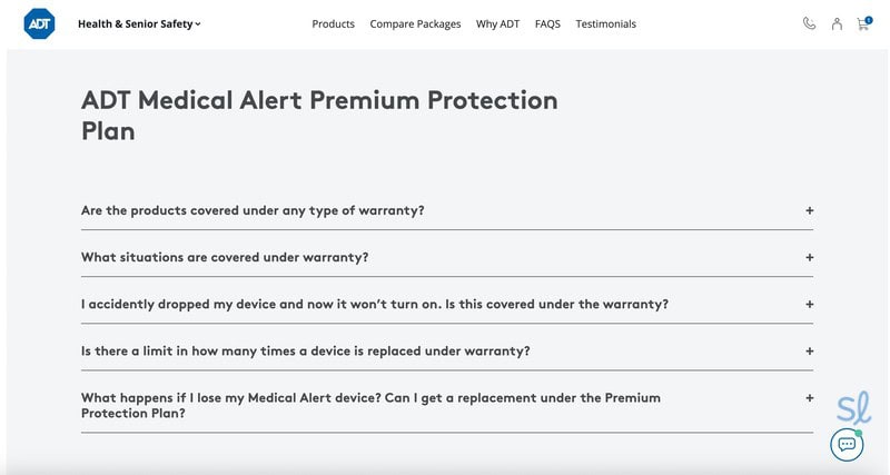 ADT medical alert system premium protection plan