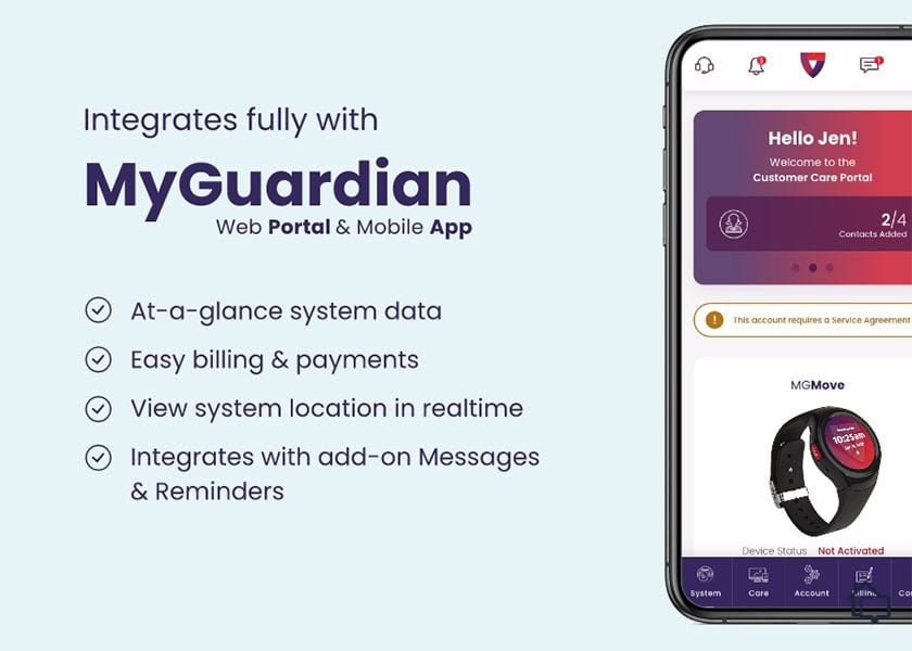 Medical Guardian mobile app preview