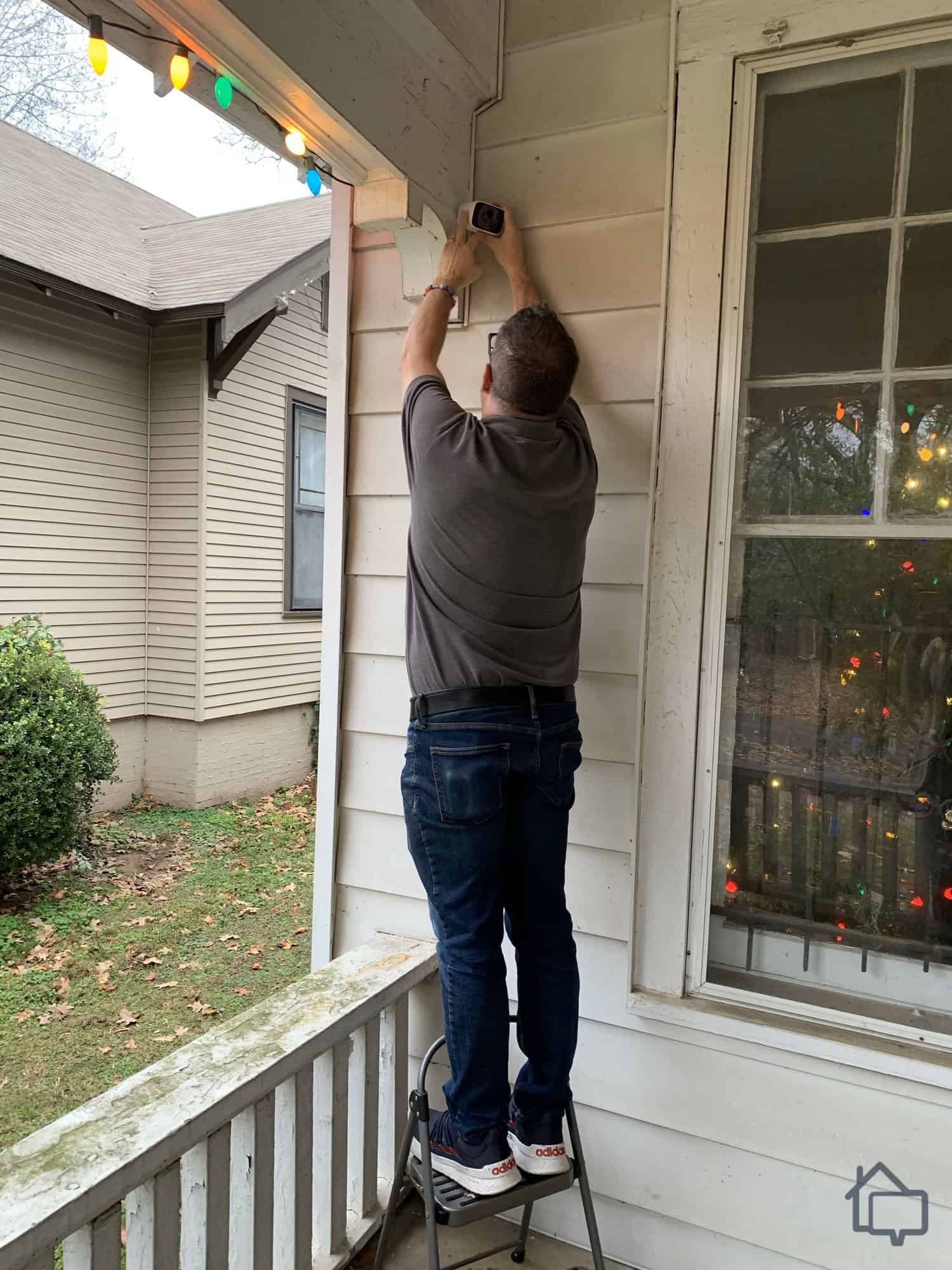 Next up, we set up the security cameras, which took a bit more work than the Cove sensors.