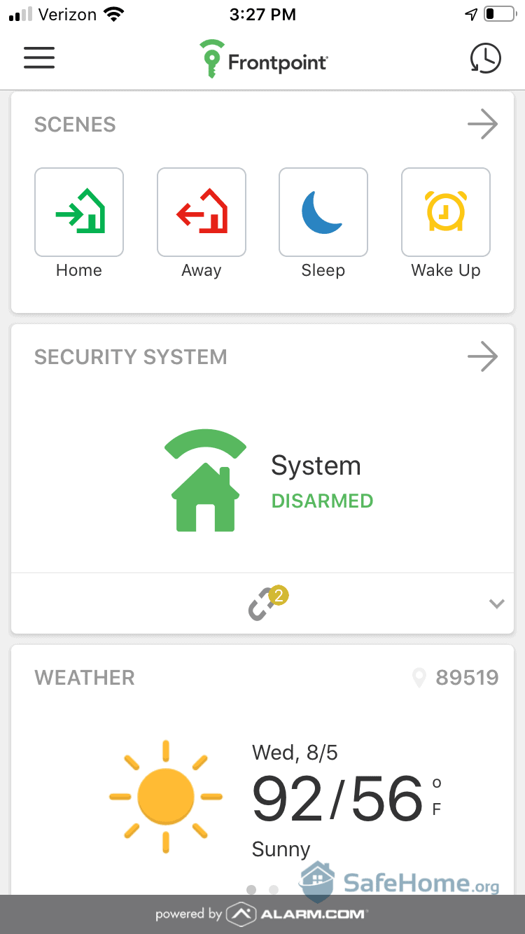 frontpoint security google home