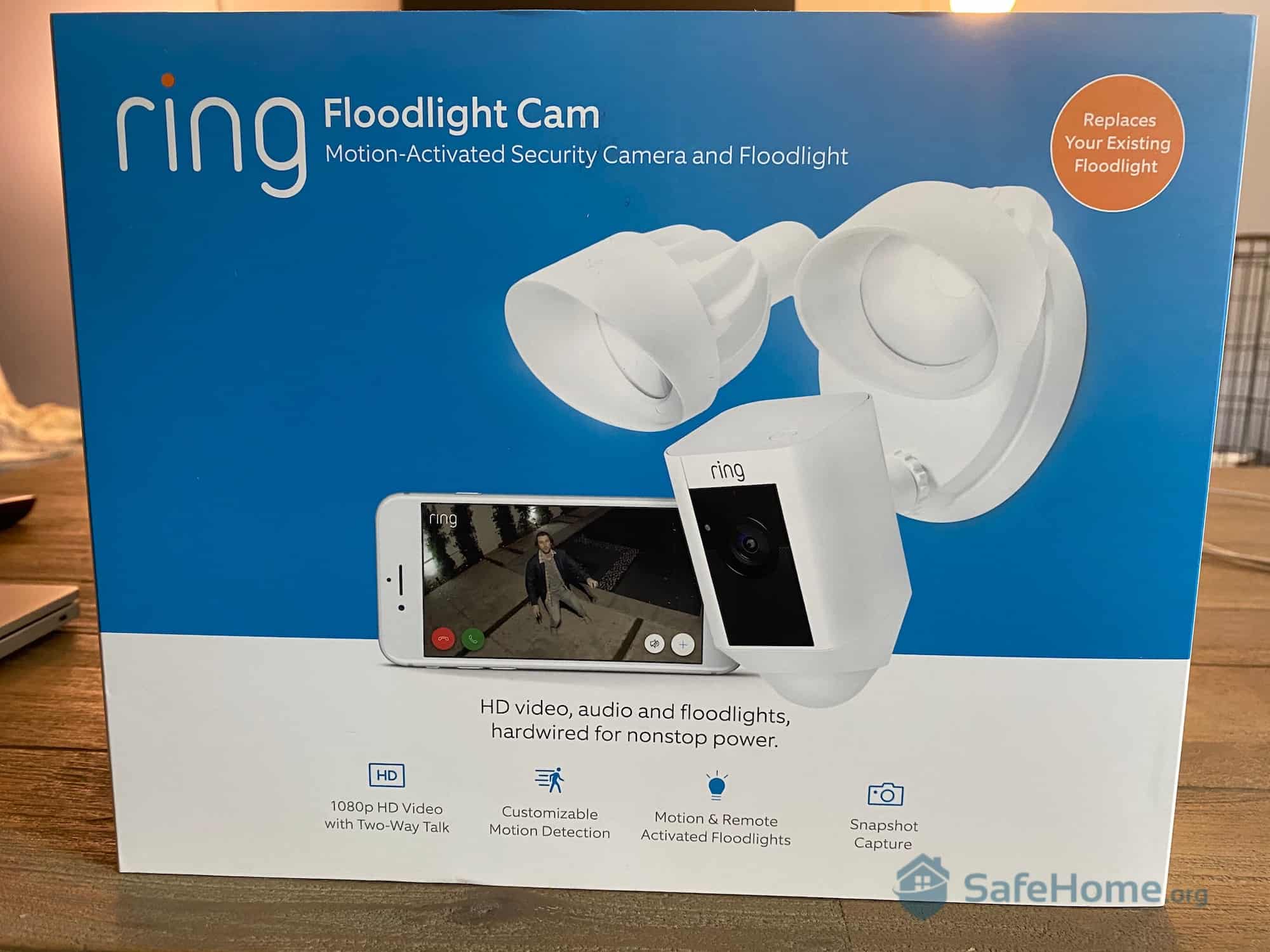ring floodlight cam google home